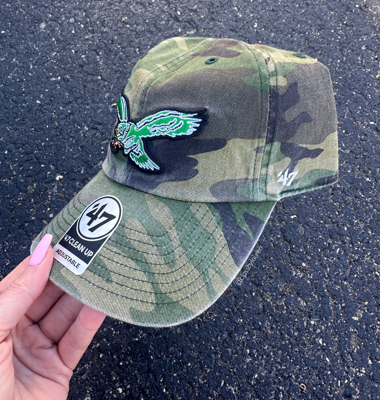Philadelphia Eagles Kelly Green Camo Hat
