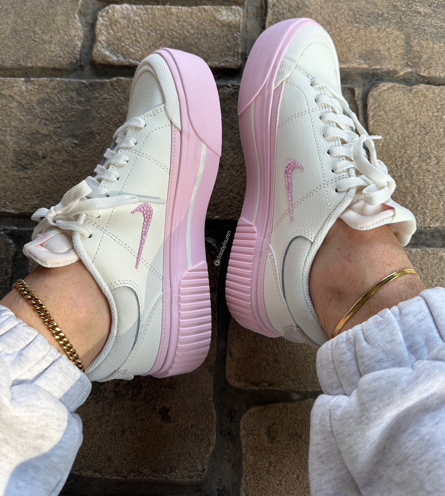 New Womens Pink Nike Platform