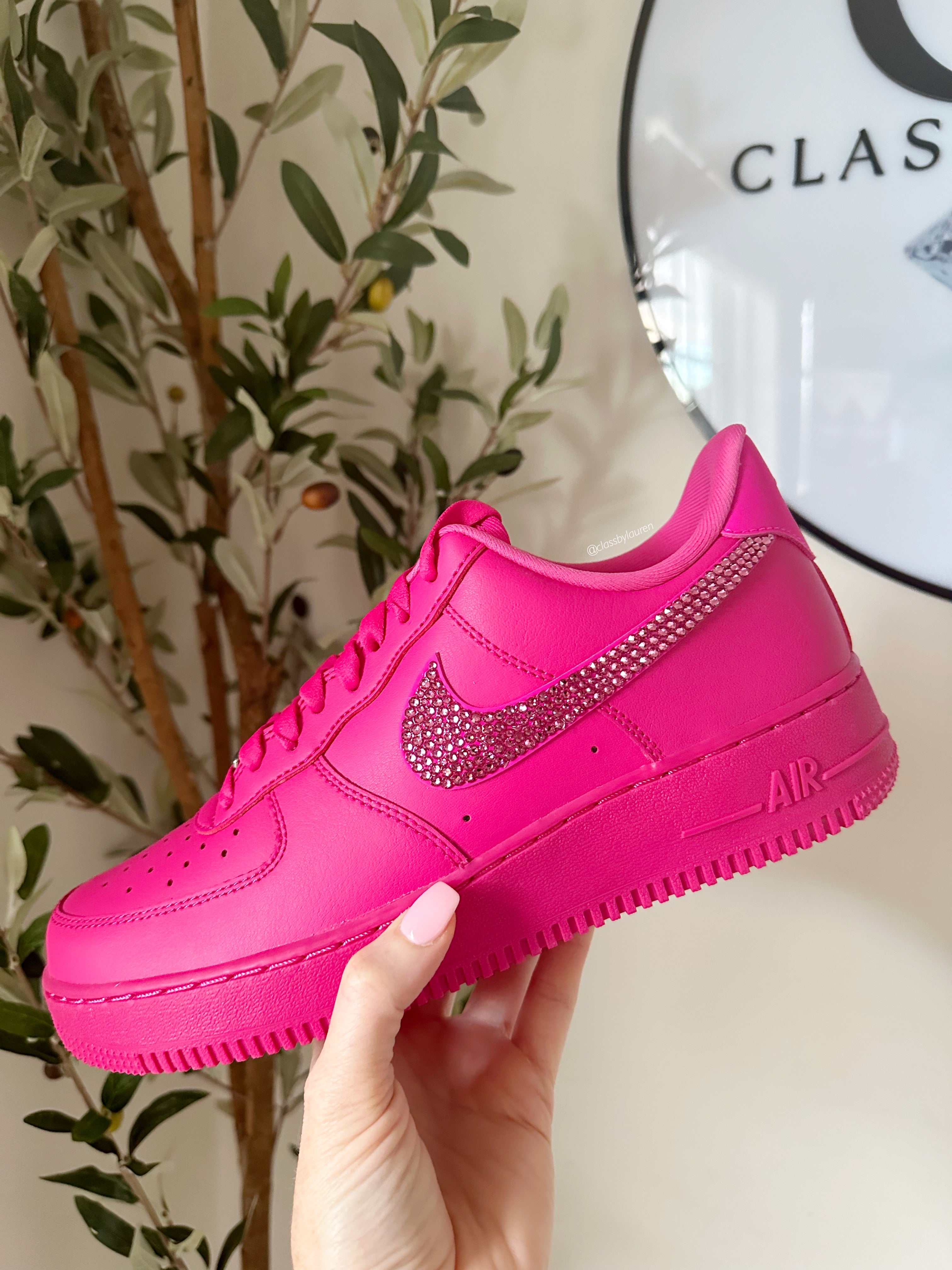 dark pink air force ones