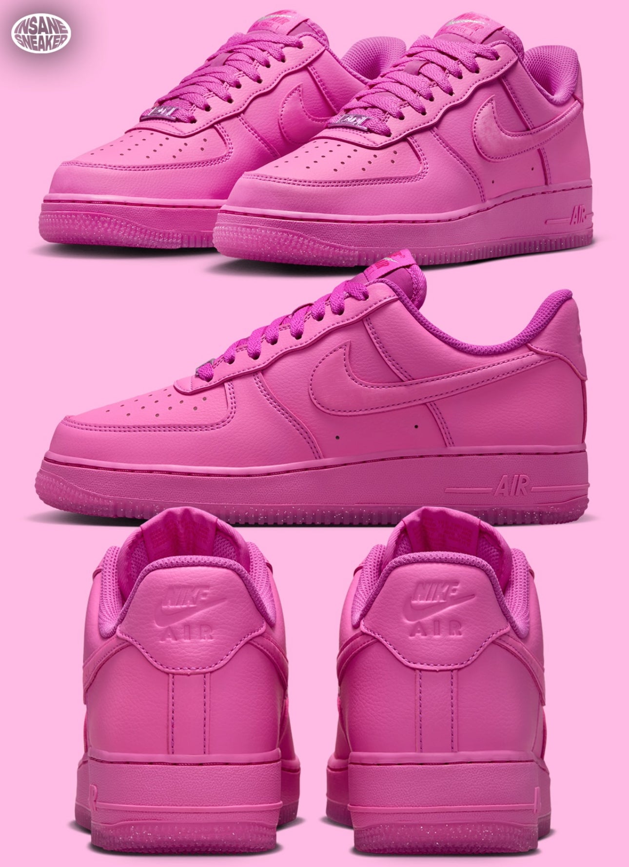New Women Nike Air Force Fire Pink 🩷