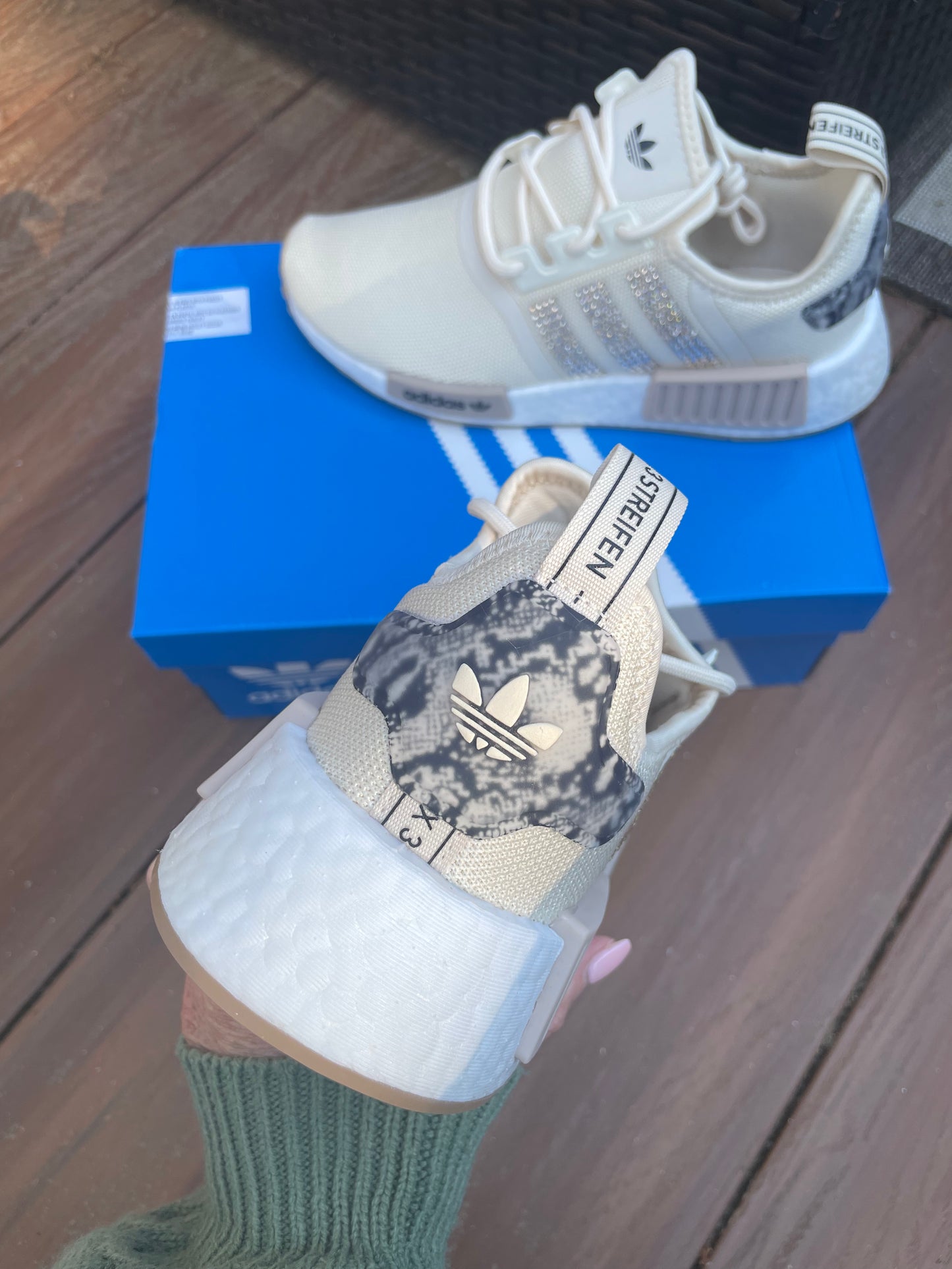 Adidas NMD Snake Print Size Women 8 - Will Fit a Women 8.5