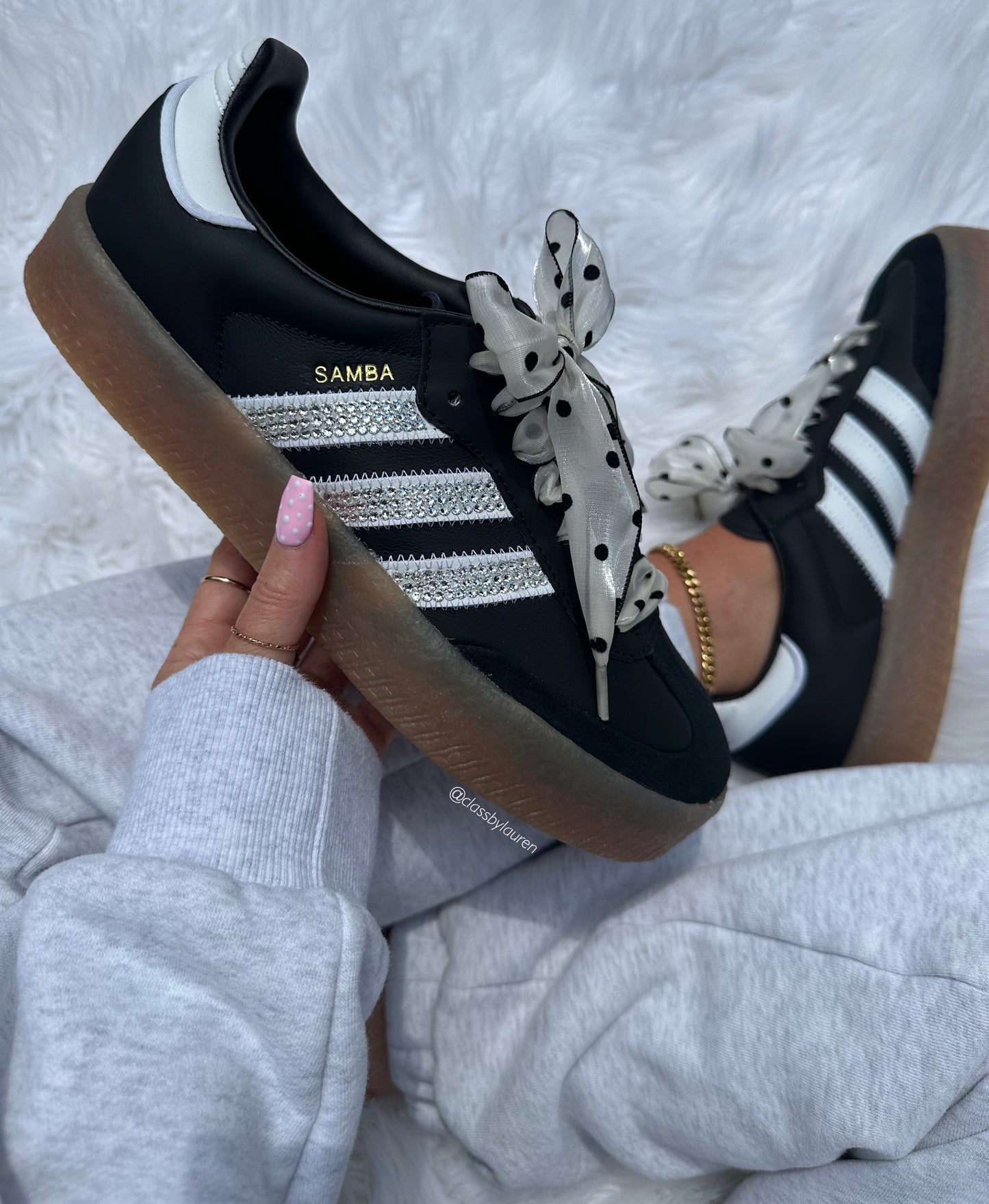 Special Edition Adidas Polka Dot Samba 🖤🤍