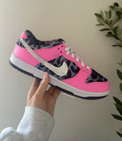 Women’s Nike Velvet Dunks Pink Custom Cheetah
