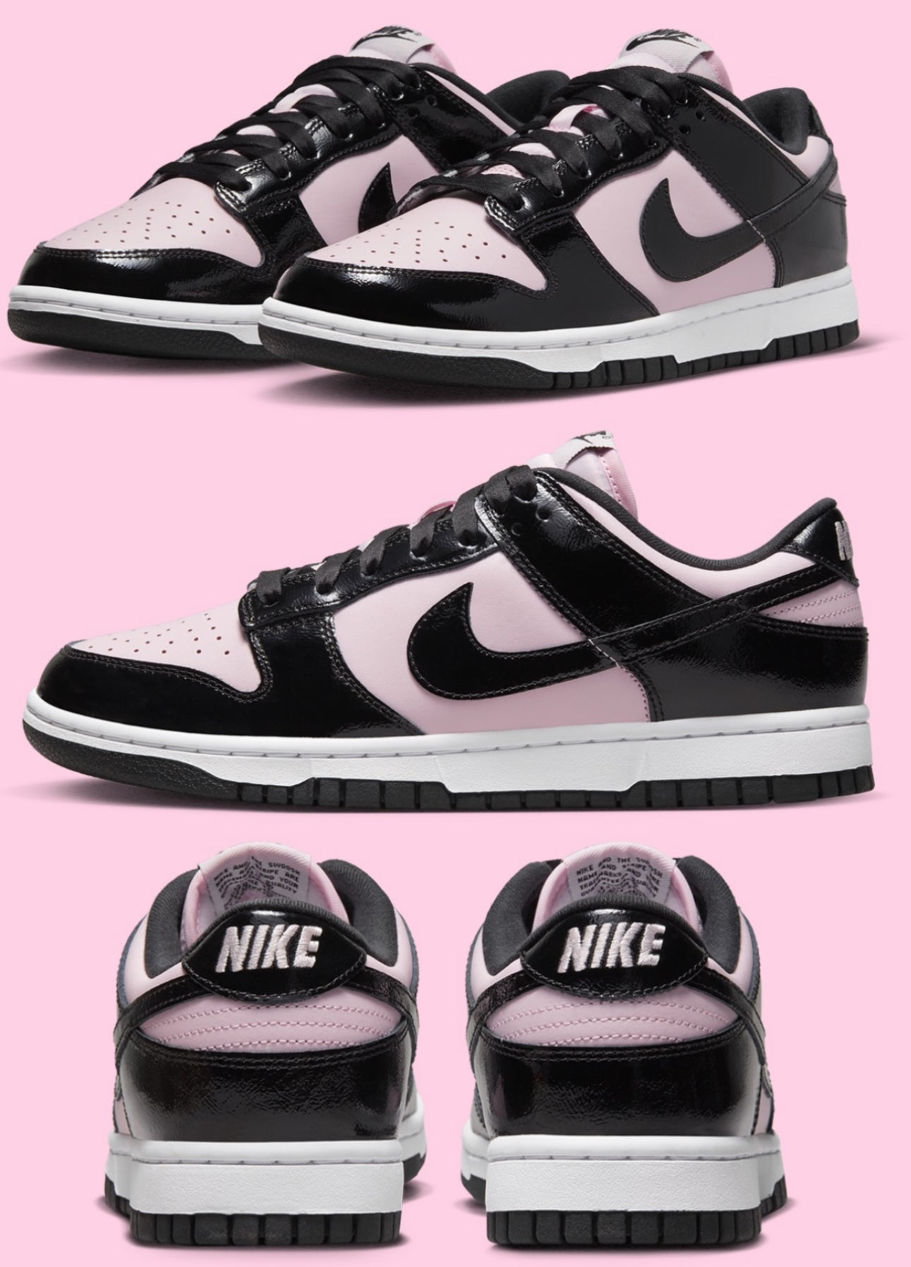 New Women Nike Dunk Pink Black 🩷🖤