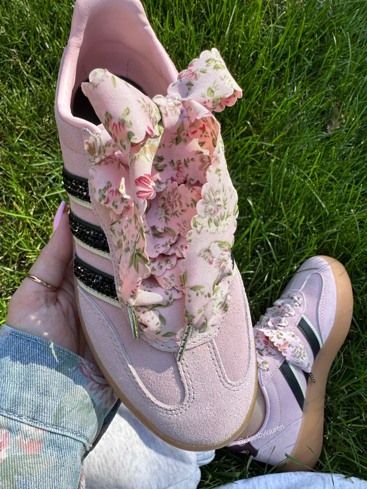 Special Edition Pink Floral Suede Adidas