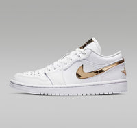 Nike Air Jordan 1 Metallic White Gold