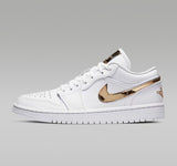 Nike Air Jordan 1 Metallic White Gold