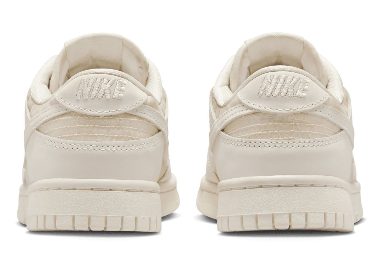 Women Gold Neutral Lace Nike Dunks