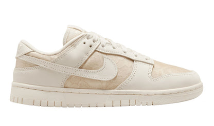 Women Gold Neutral Lace Nike Dunks