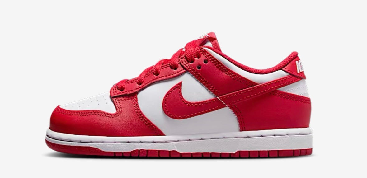 Preschool Red/White Nike Dunk