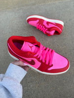 Women Satin Nike Air Jordan Pink/Red