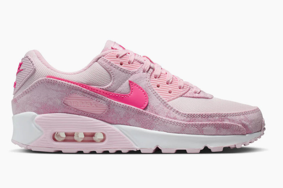💕 New Women Pink Denim👖Nike Air Max