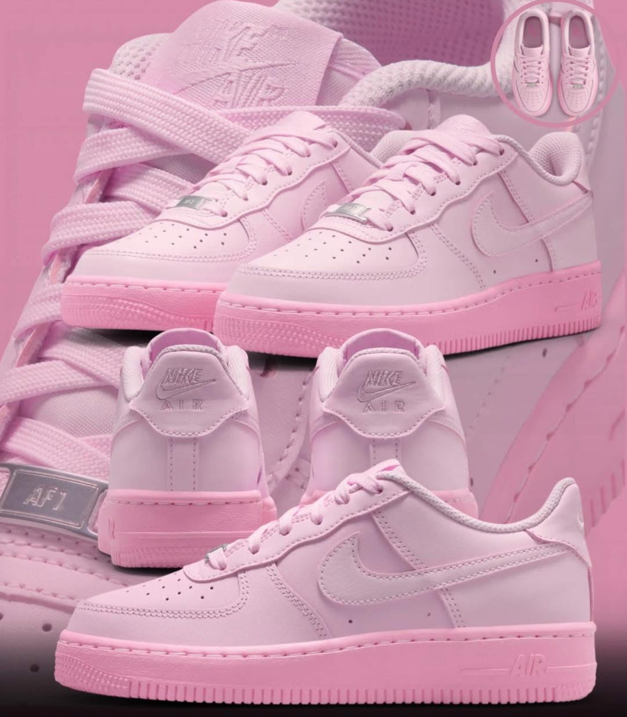 🩷 New Nike Triple Pink Air Force 🩷