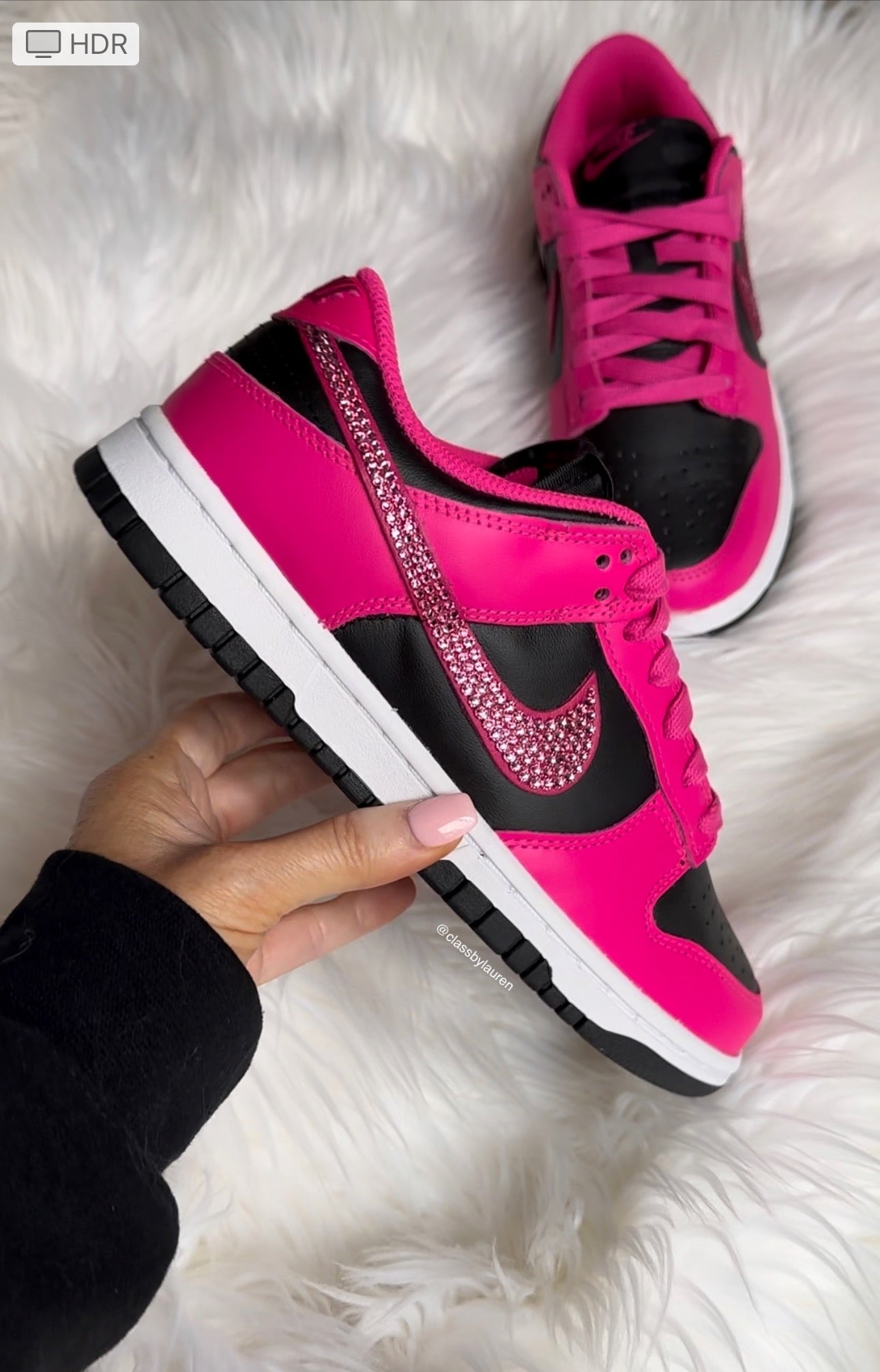 Women Nike Dunks Pink/Black