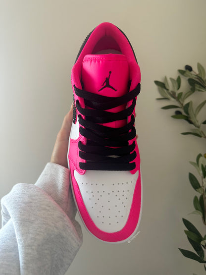 Women’s Air Jordan 1 Hand Painted Hot Pink