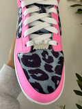 Women’s Nike Velvet Dunks Pink Custom Cheetah