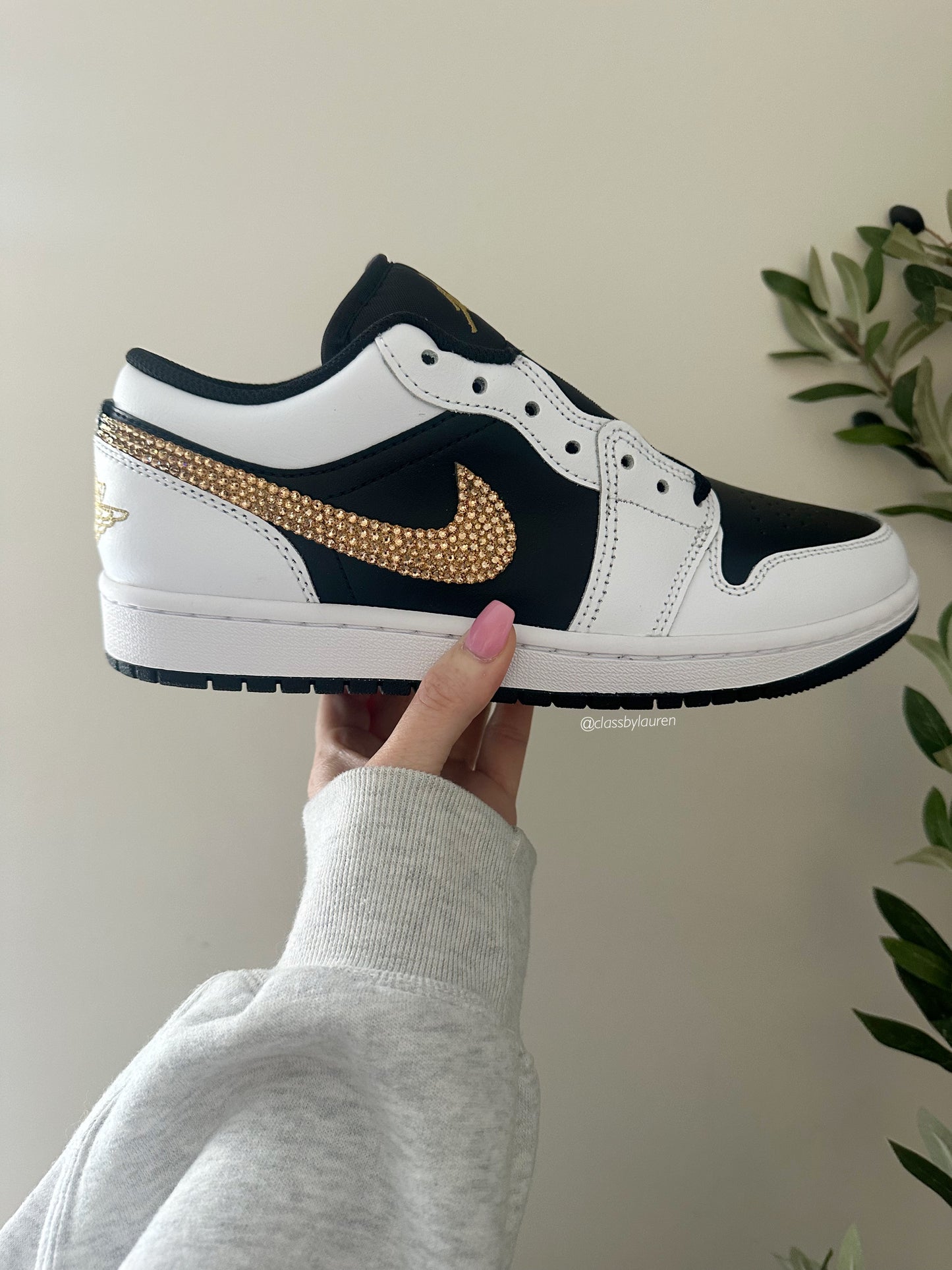 Women Nike Air Jordan 1 Metallic Gold Panda