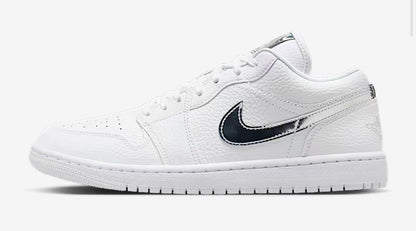 Metallic White Silver Nike Jordans