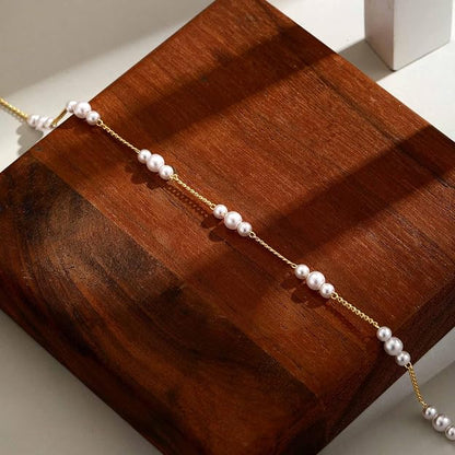 Pearl Gold Anklet
