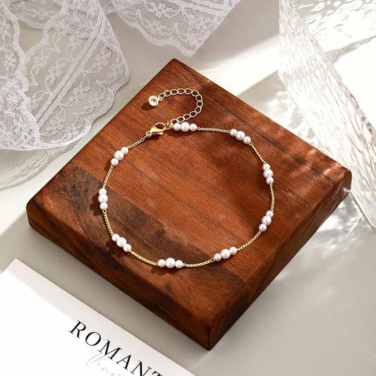 Pearl Gold Anklet
