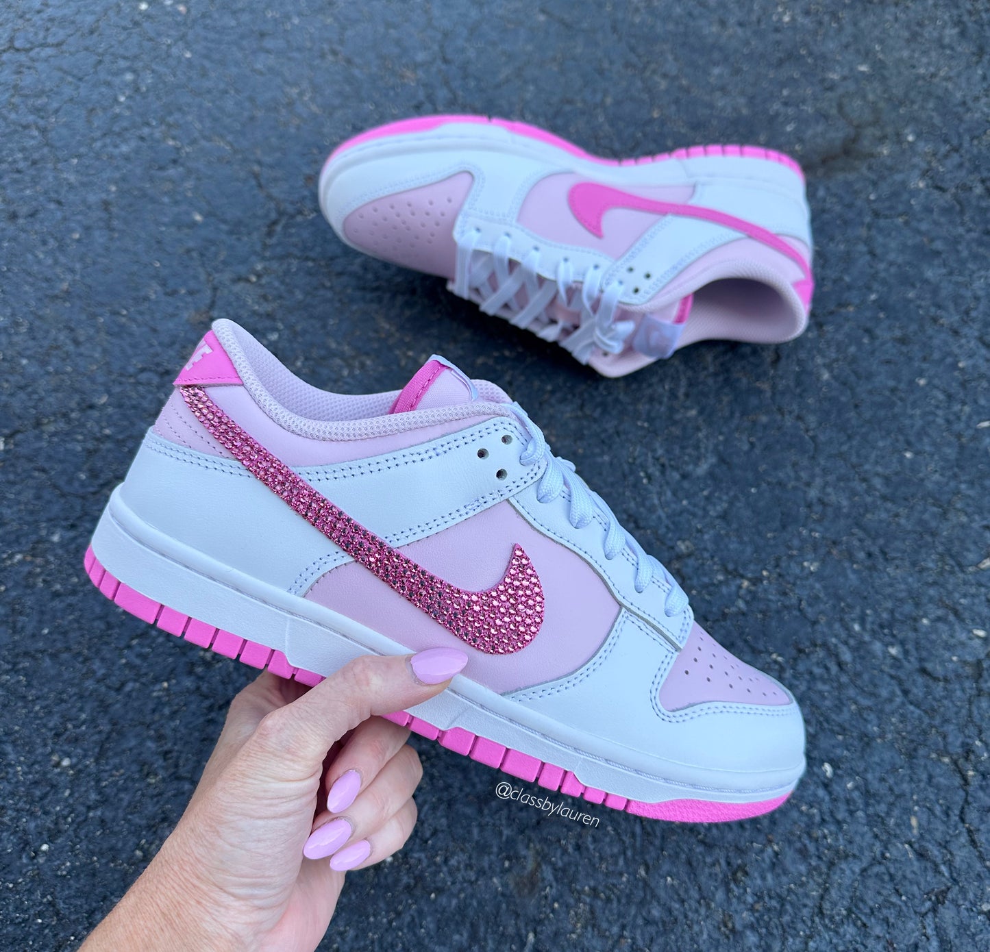 Women’s Pink Foam Nike Dunks
