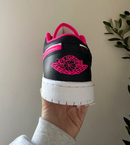 Women’s Air Jordan 1 Hand Painted Hot Pink