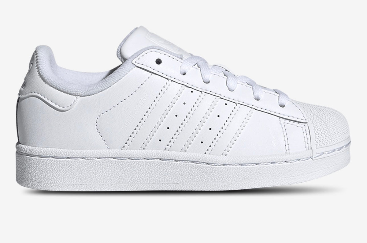 Preschool Adidas White Superstar