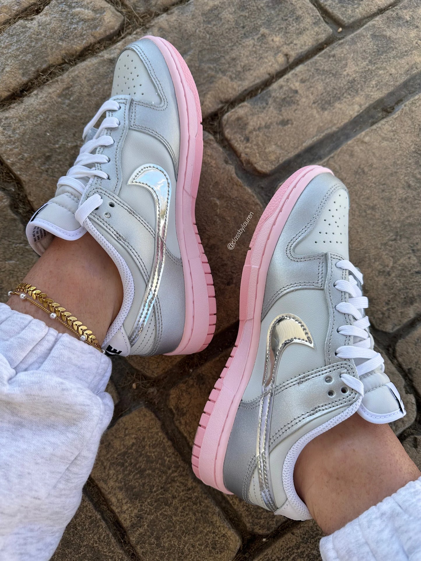 Women Nike Dunk Pink Metallic Women 7.5