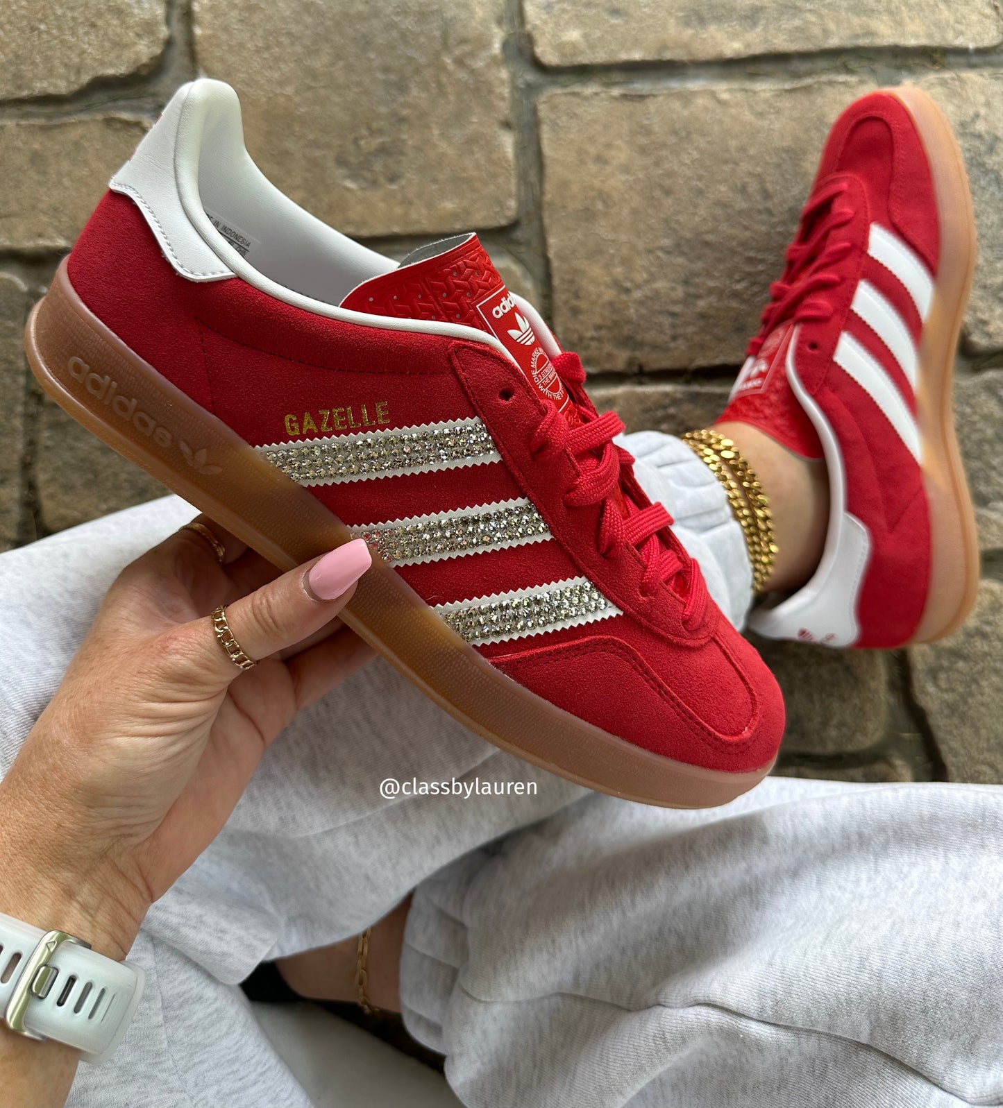 Adidas Women Americana Red Gazelle