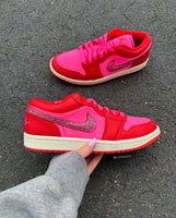 Women Satin Nike Air Jordan Pink/Red