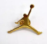 Gold Jumpman Shoe Charm Pin