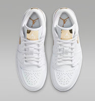 Nike Air Jordan 1 Metallic White Gold