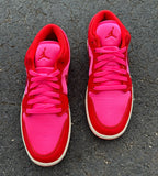 Women Satin Nike Air Jordan Pink/Red