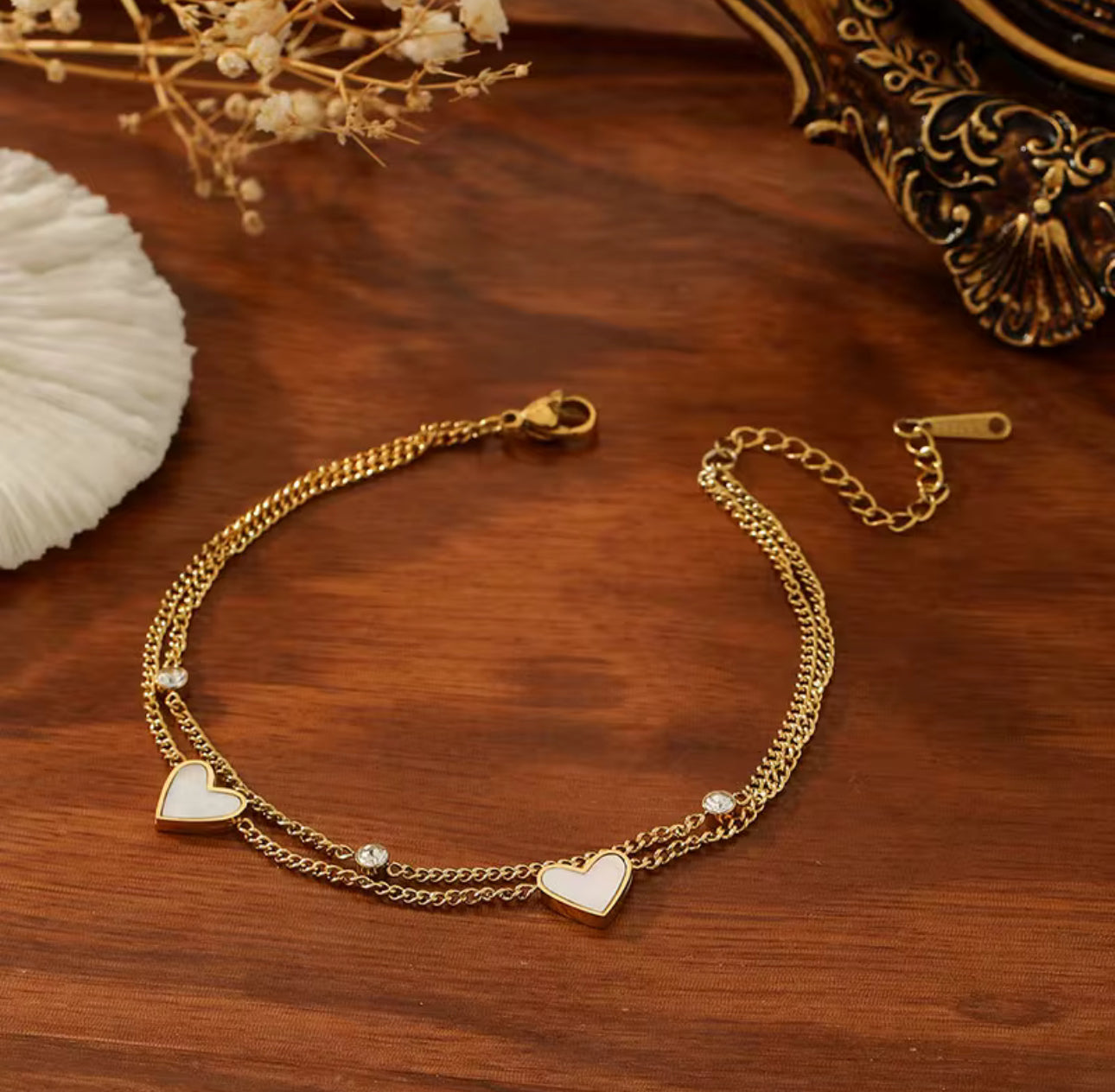 Fall in Love Gold Heart