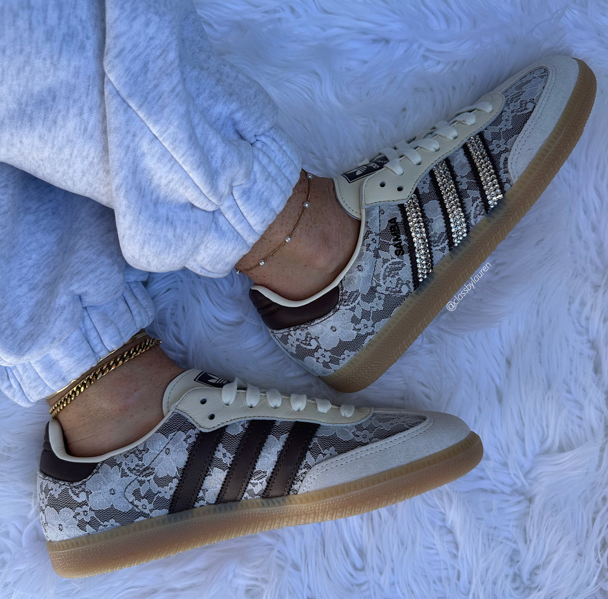 New Fall Espresso ☕️ Lace Adidas Samba