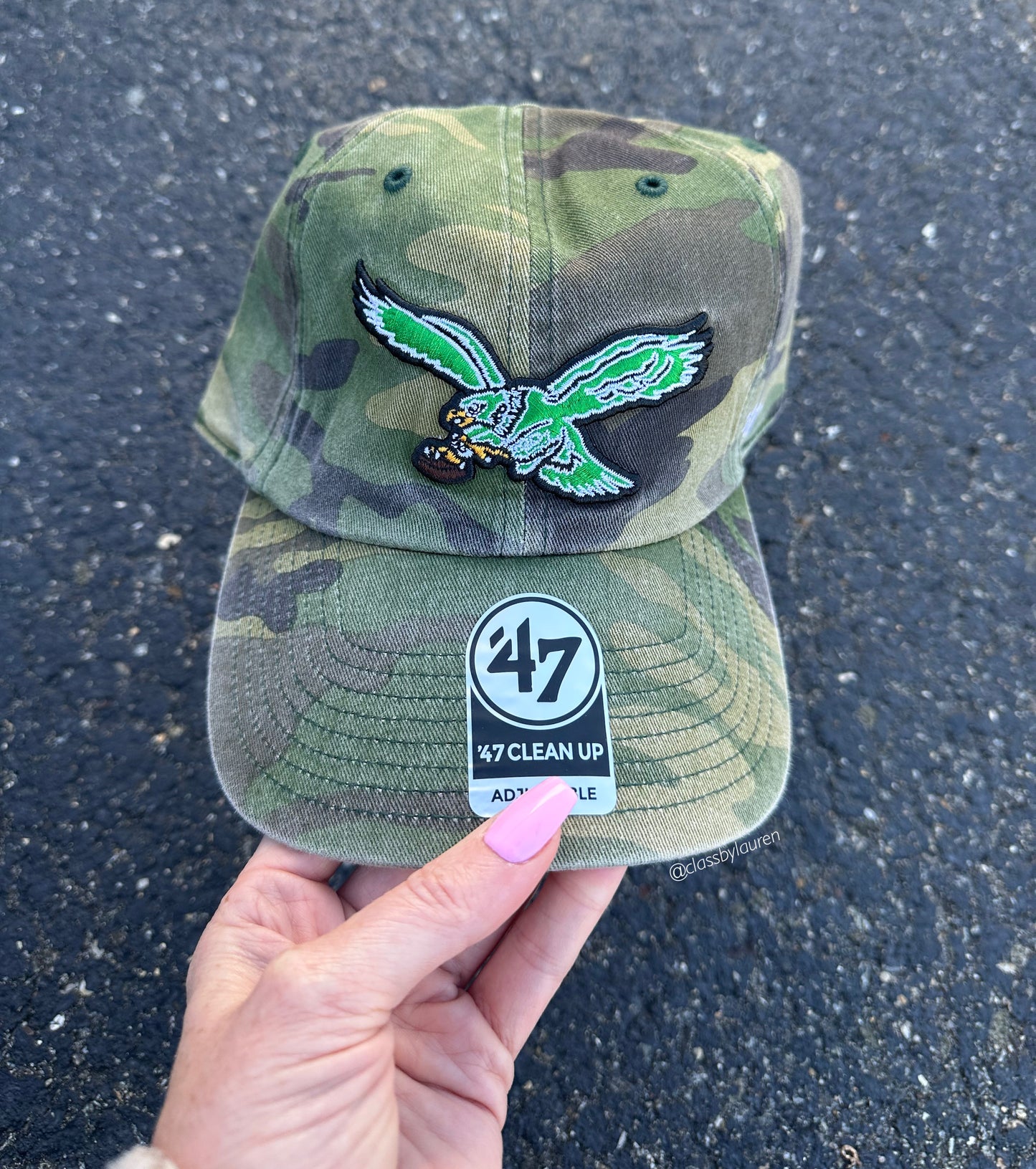 Philadelphia Eagles Kelly Green Camo Hat
