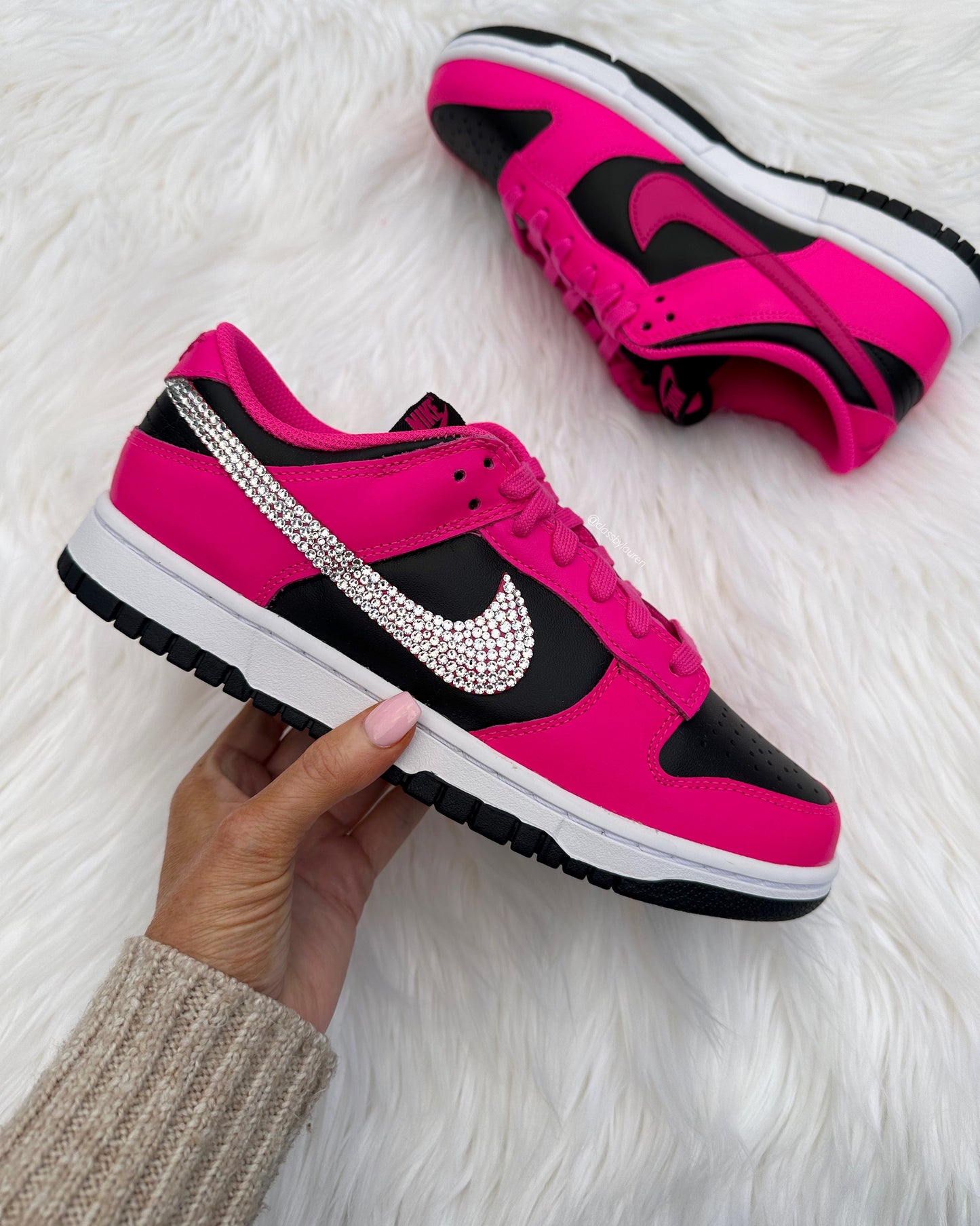 Women Nike Dunks Pink/Black