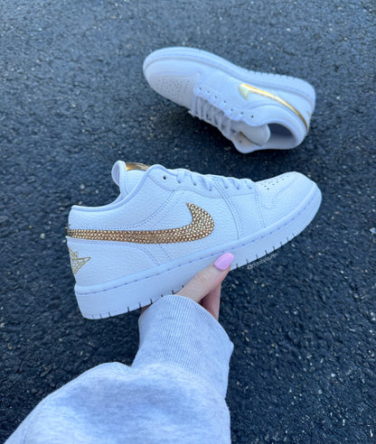 Nike Air Jordan 1 Metallic White Gold