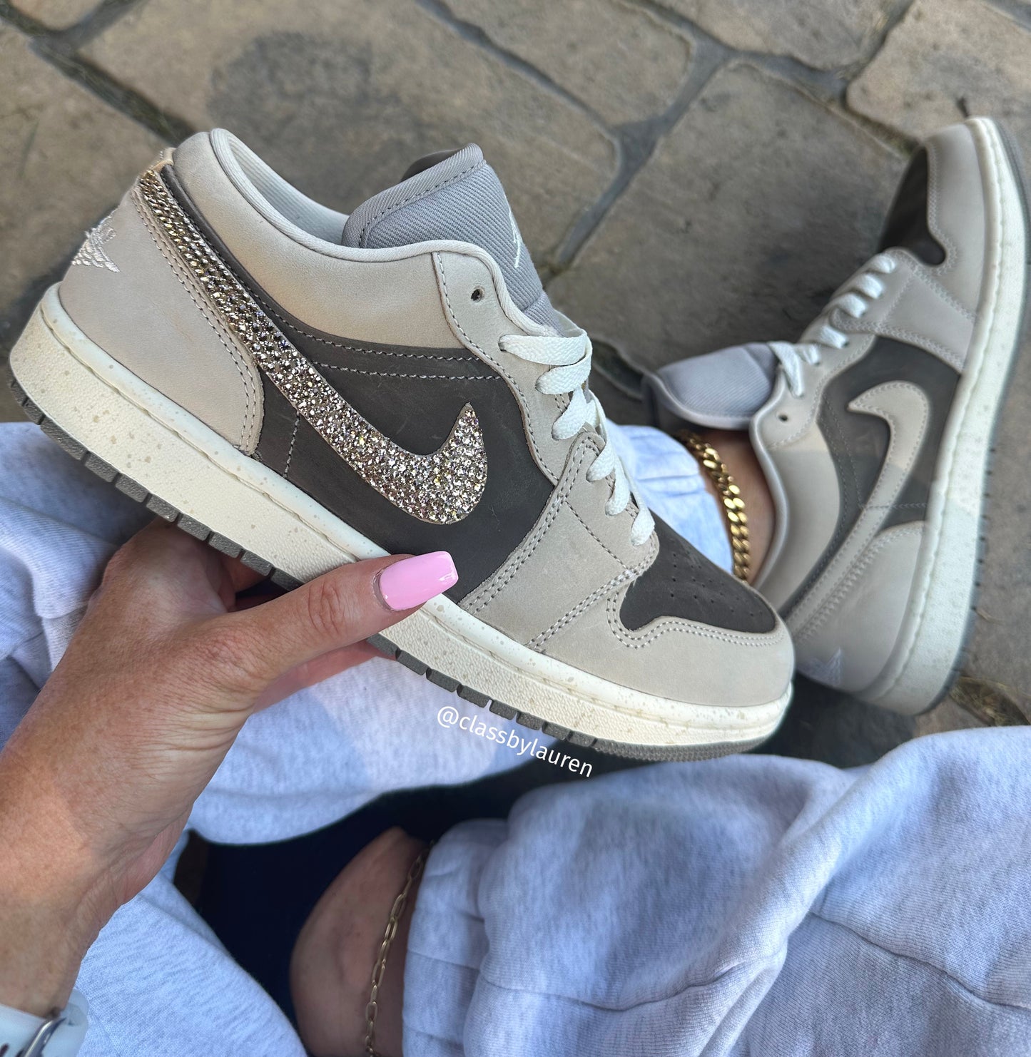 Distressed Brown Nike Jordans