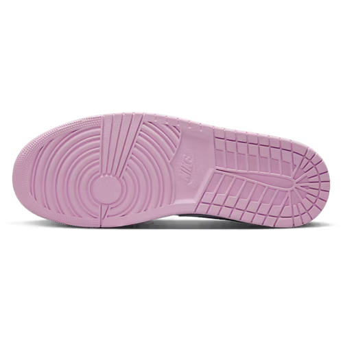Pink Bottom White Nike Jordans