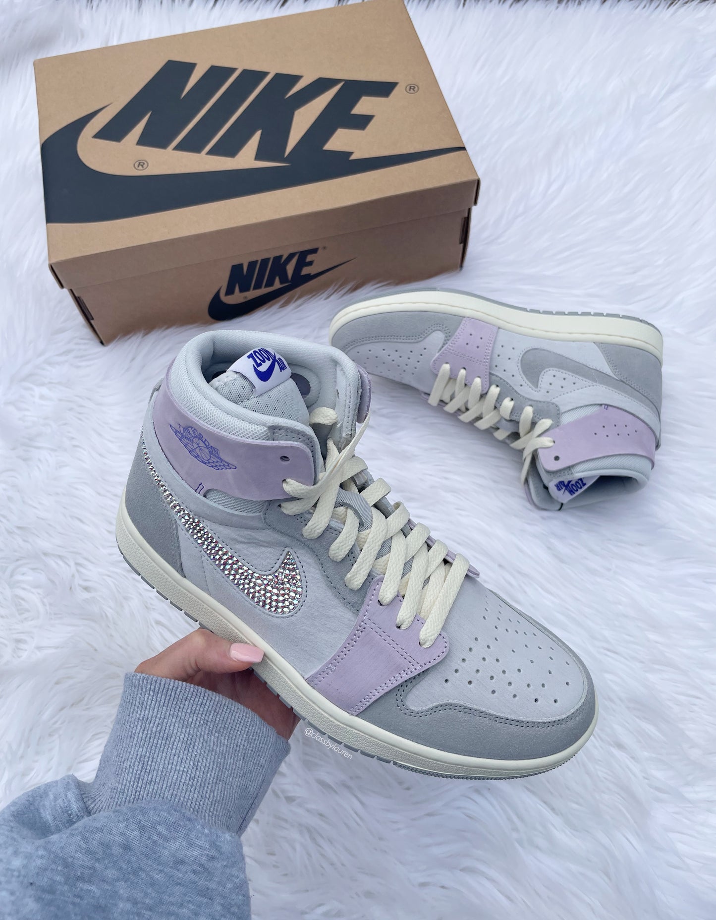 Women’s Grape Air Jordan 1 Zoom