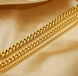 Thin Gold Anklet 3MM