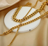 Thick Gold Anklet 8MM