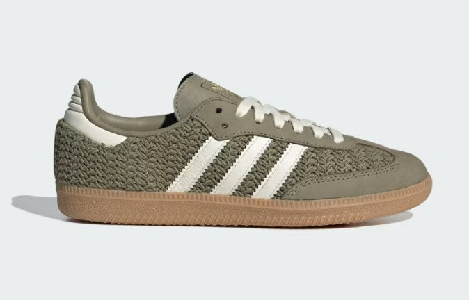 Adidas Women Knit Olive Green OG Samba