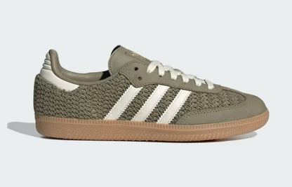 Adidas Women Knit Olive Green OG Samba