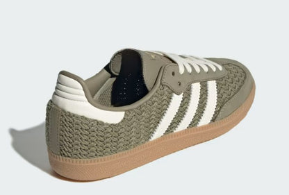 Adidas Women Knit Olive Green OG Samba