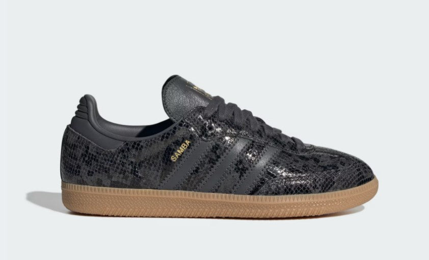 Adidas Women Black Snake Print OG Samba