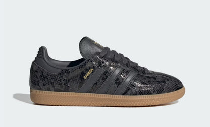 Adidas Women Black Snake Print OG Samba