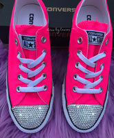 Pink Converse with Crystals