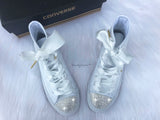 Converse High Top Wedding White with Crystals